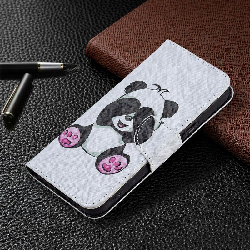 Folio-hoesje voor iPhone 13 Pro Max Panda-plezier