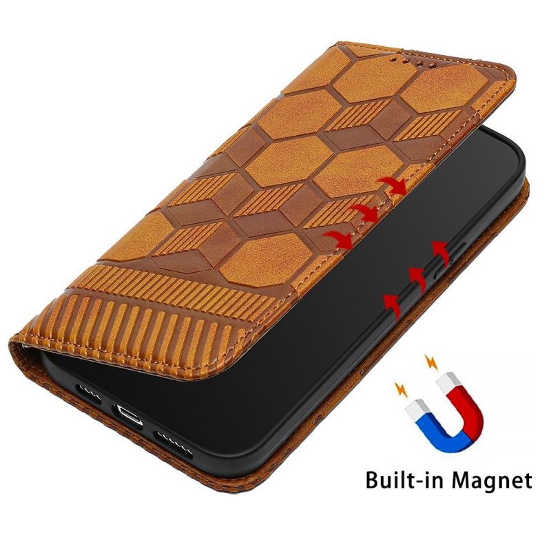 Folio-hoesje voor iPhone 13 Pro Max Voetbal Bal Patroon