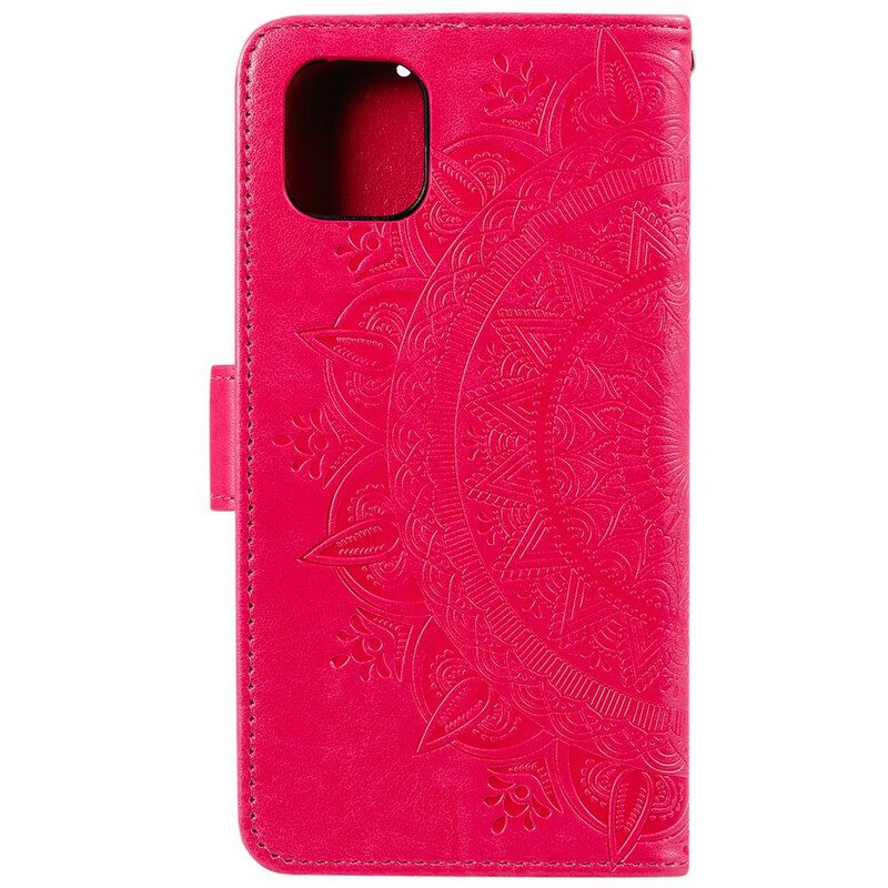 Folio-hoesje voor iPhone 13 Pro Max Zon Mandala