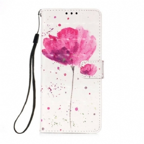 Hoesje Folio-hoesje voor iPhone 13 Pro Max Aquarel Papaver