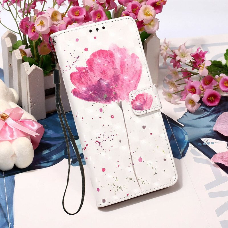 Hoesje Folio-hoesje voor iPhone 13 Pro Max Aquarel Papaver