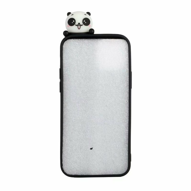 Hoesje voor iPhone 13 Pro Max 3d Panda's Op Bamboe