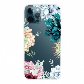 Hoesje voor iPhone 13 Pro Max Aquarel Bloemen