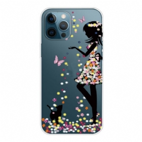 Hoesje voor iPhone 13 Pro Max Bloemenmeisje