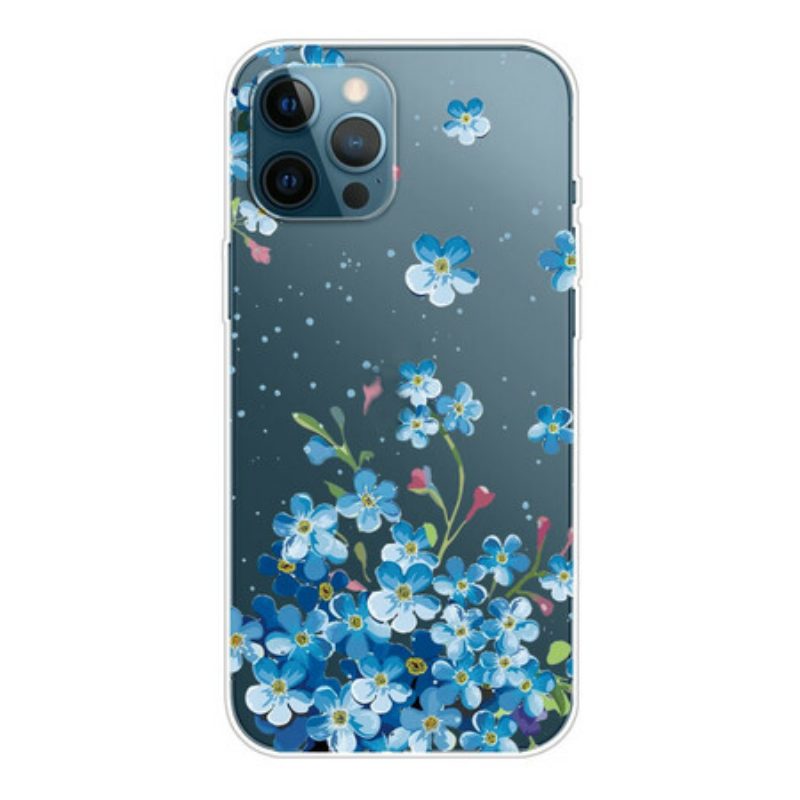 Hoesje voor iPhone 13 Pro Max Boeket Van Blauwe Bloemen