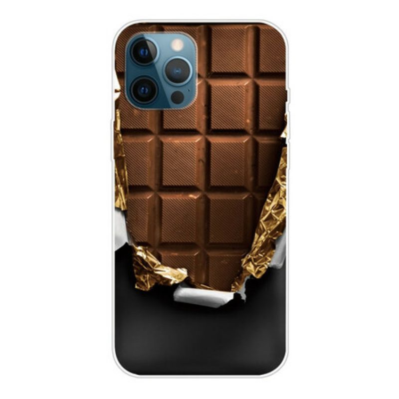 Hoesje voor iPhone 13 Pro Max Flexibele Chocolade