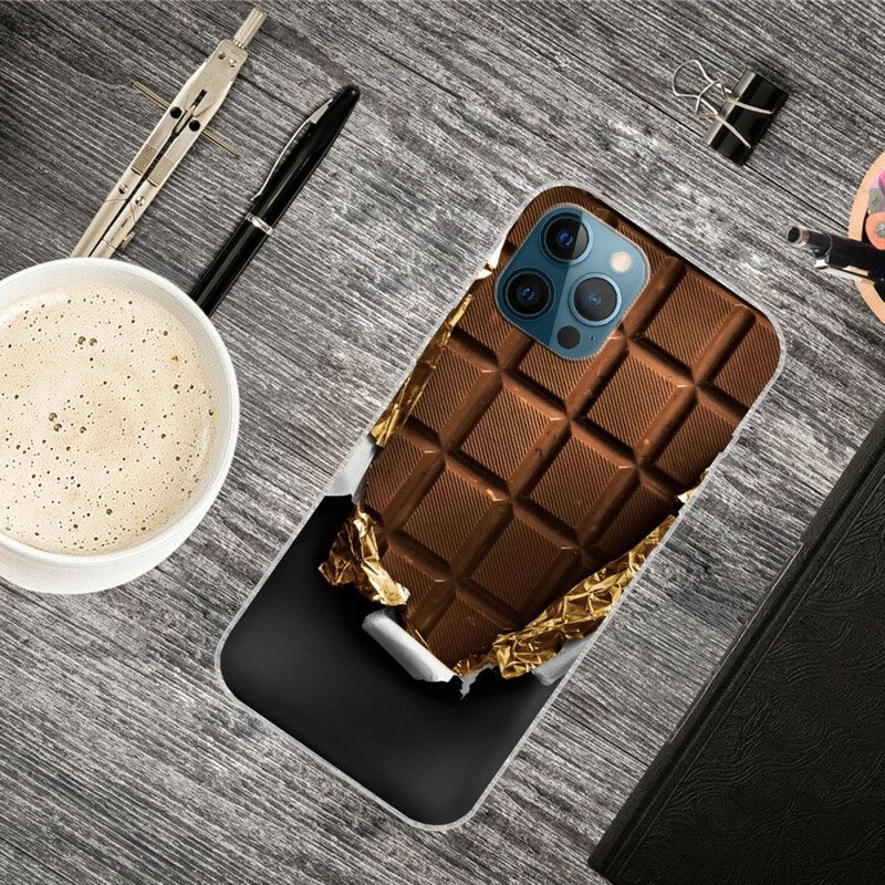 Hoesje voor iPhone 13 Pro Max Flexibele Chocolade