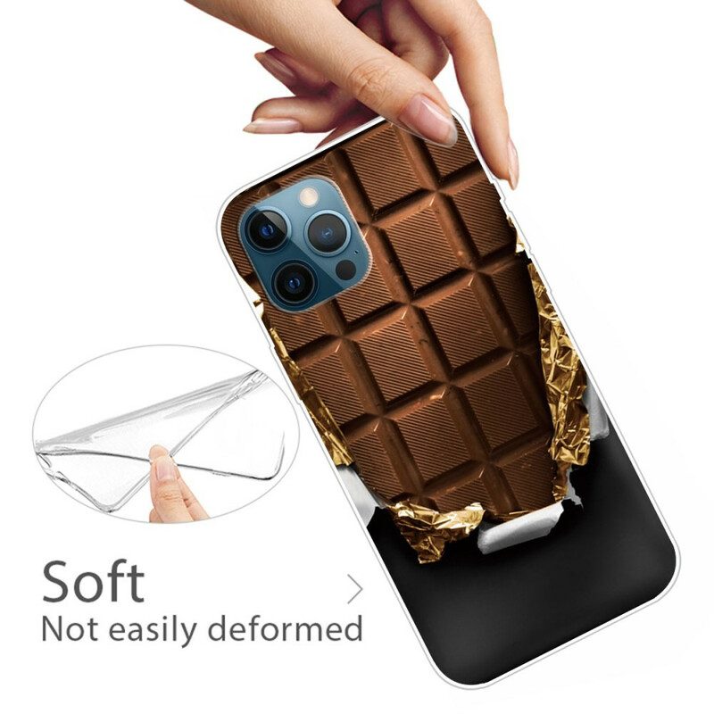 Hoesje voor iPhone 13 Pro Max Flexibele Chocolade