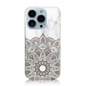 Hoesje voor iPhone 13 Pro Max Gemarmerde Mandala