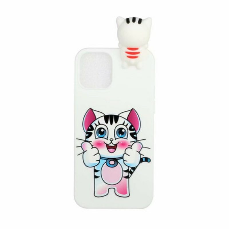 Hoesje voor iPhone 13 Pro Max Kattenplezier 3d