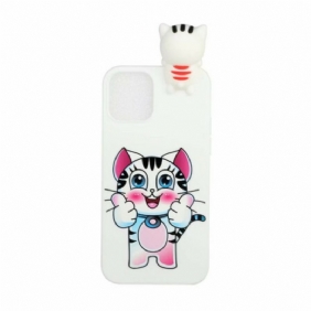 Hoesje voor iPhone 13 Pro Max Kattenplezier 3d