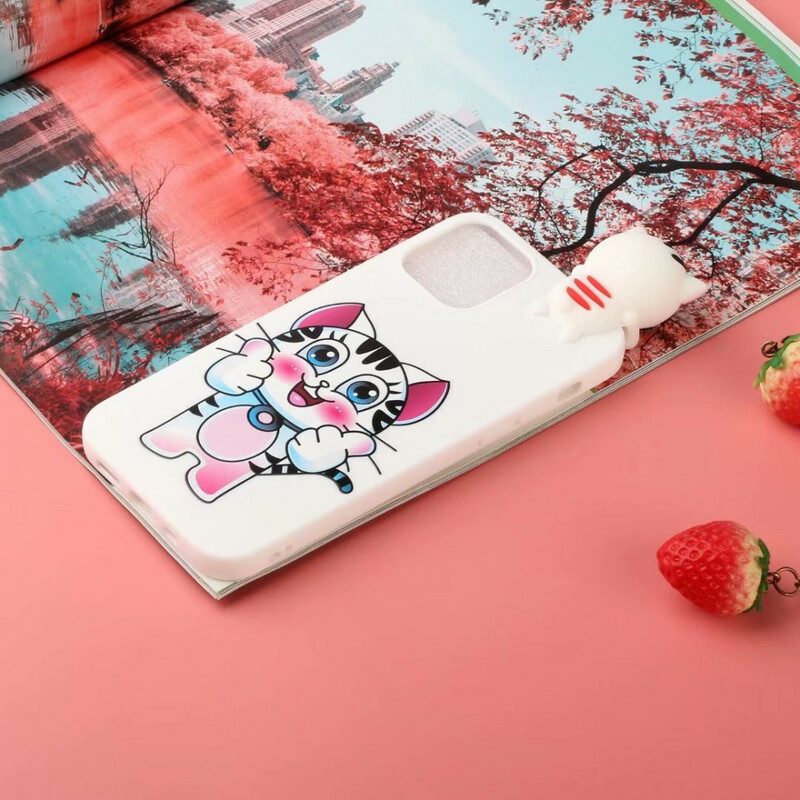 Hoesje voor iPhone 13 Pro Max Kattenplezier 3d