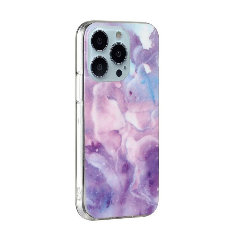 Hoesje voor iPhone 13 Pro Max Marmeren Versie