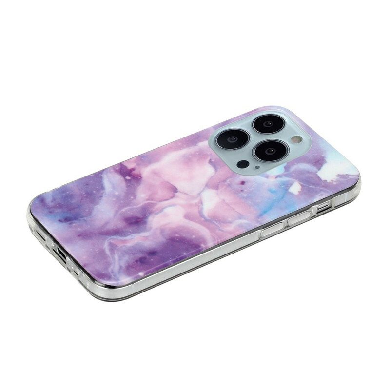 Hoesje voor iPhone 13 Pro Max Marmeren Versie