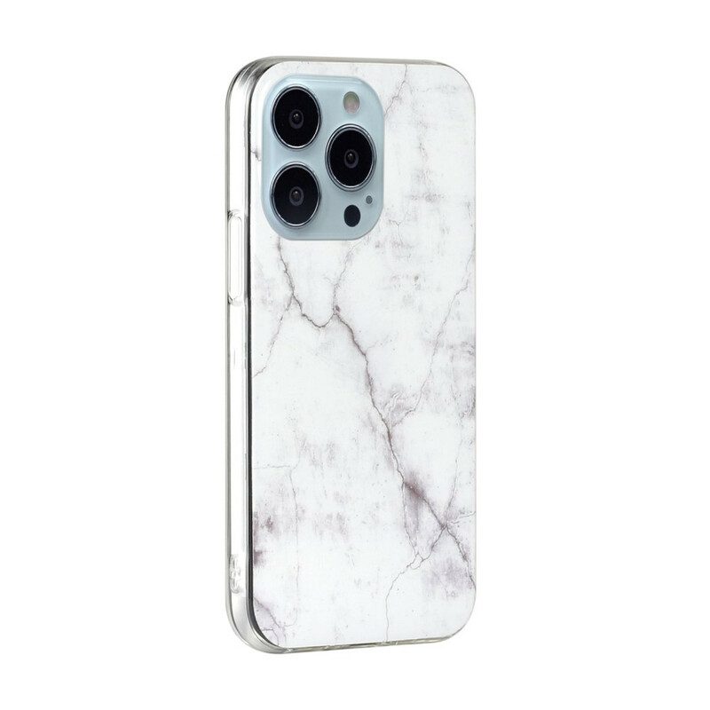 Hoesje voor iPhone 13 Pro Max Marmeren Versie