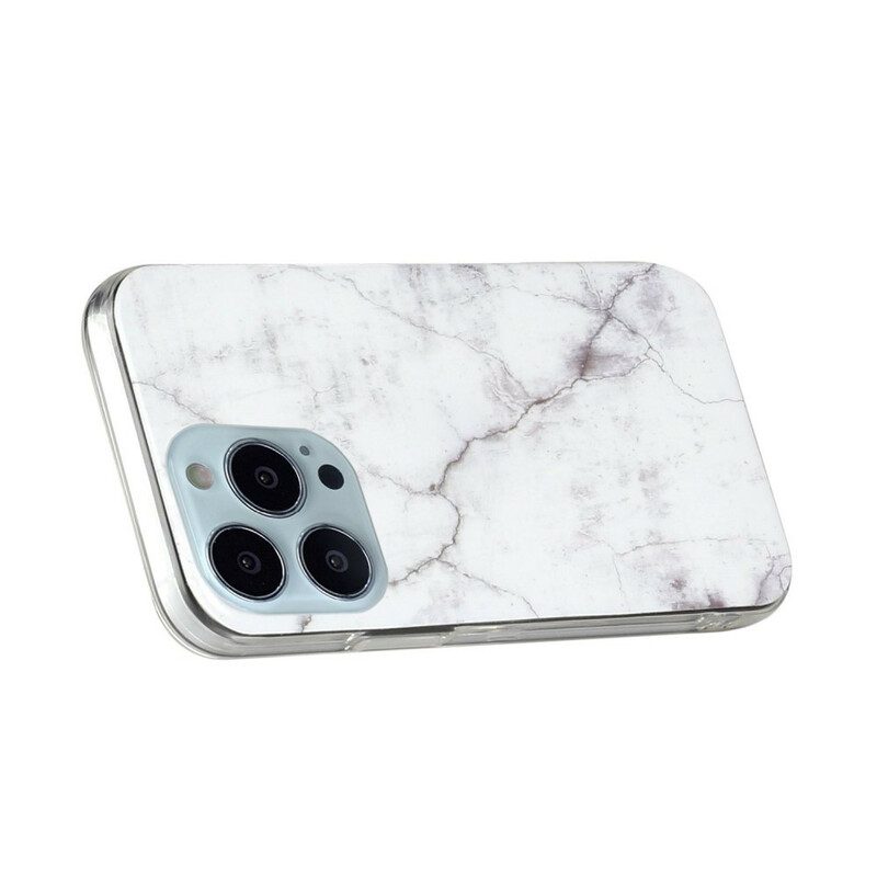 Hoesje voor iPhone 13 Pro Max Marmeren Versie