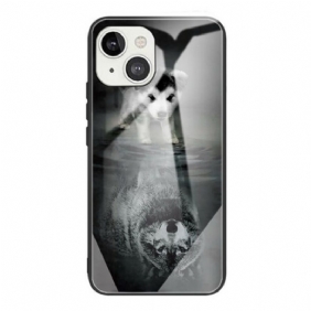 Hoesje voor iPhone 13 Pro Max Puppy Dream Gehard Glas