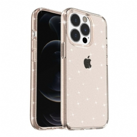 Hoesje voor iPhone 13 Pro Max Transparante Pailletten