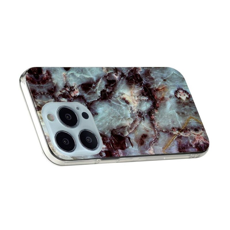 Hoesje voor iPhone 13 Pro Max Vereenvoudigd Marmer