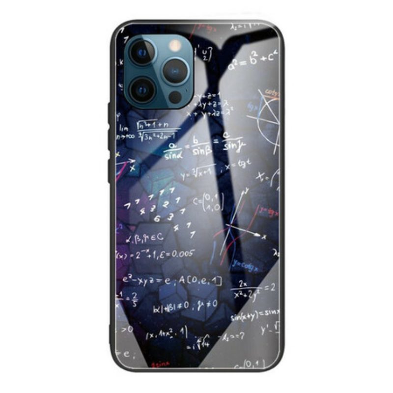 Hoesje voor iPhone 13 Pro Max Wiskundige Berekeningen Van Gehard Glas