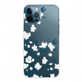 Hoesje voor iPhone 13 Pro Max Witte Bloemen