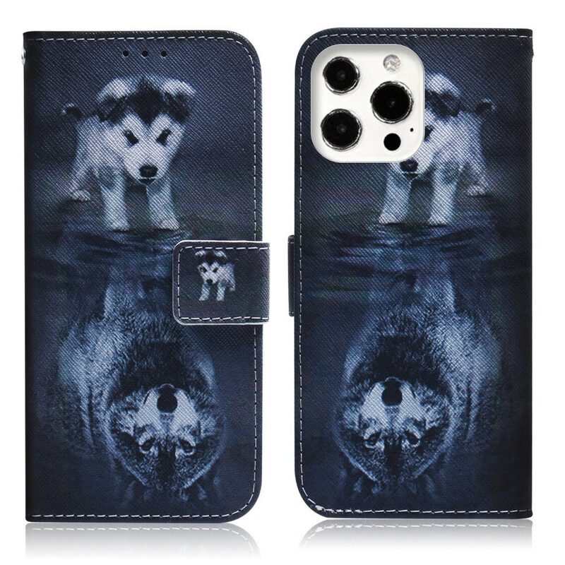 Leren Hoesje voor iPhone 13 Pro Max Ernesto De Wolf