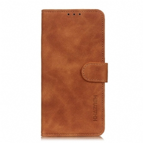 Leren Hoesje voor iPhone 13 Pro Max Mat Vintage Leereffect Khazneh