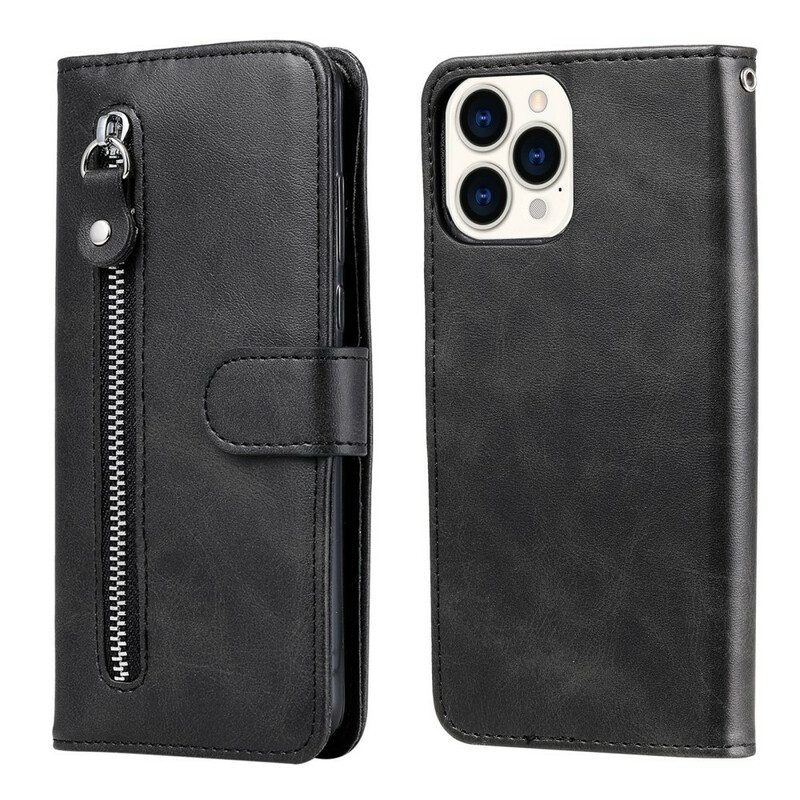 Leren Hoesje voor iPhone 13 Pro Max Vintage Portemonnee