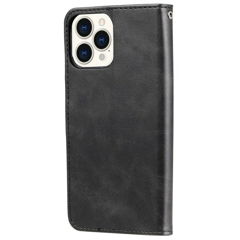 Leren Hoesje voor iPhone 13 Pro Max Vintage Portemonnee