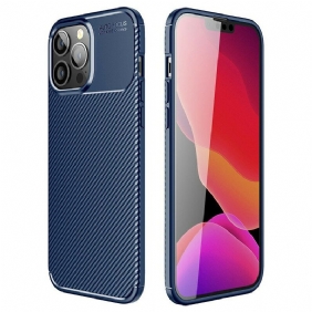 Telefoonhoesje voor iPhone 13 Pro Max Flexibele Koolstofvezeltextuur