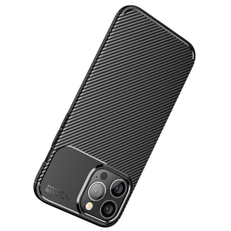 Telefoonhoesje voor iPhone 13 Pro Max Flexibele Koolstofvezeltextuur