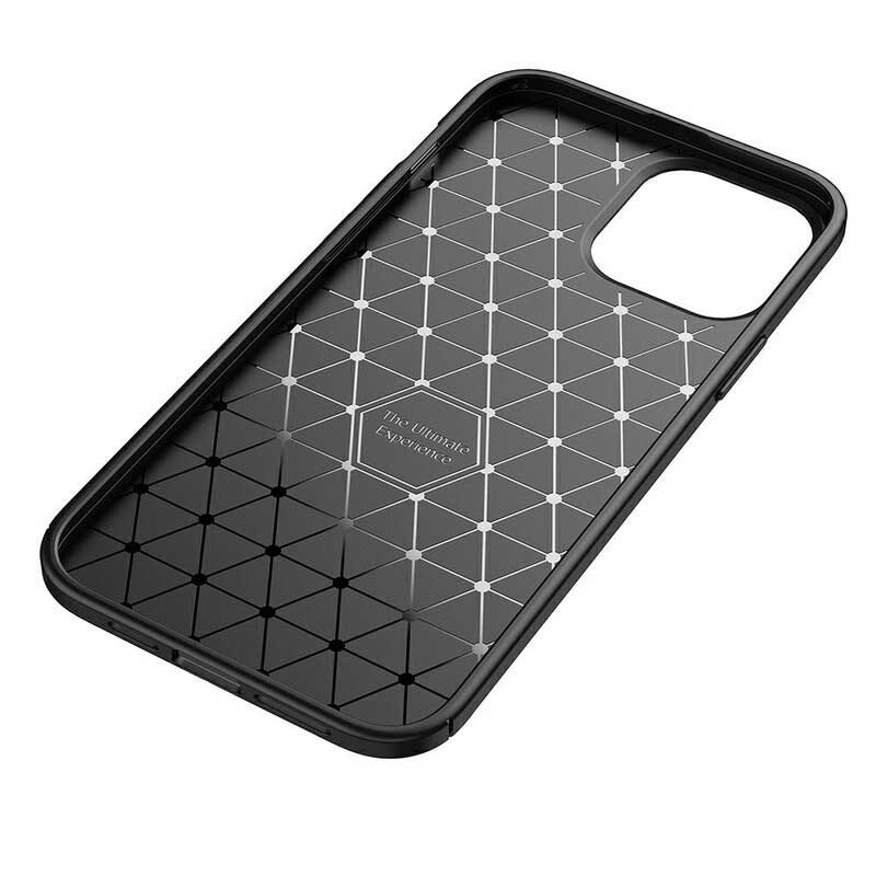 Telefoonhoesje voor iPhone 13 Pro Max Flexibele Koolstofvezeltextuur