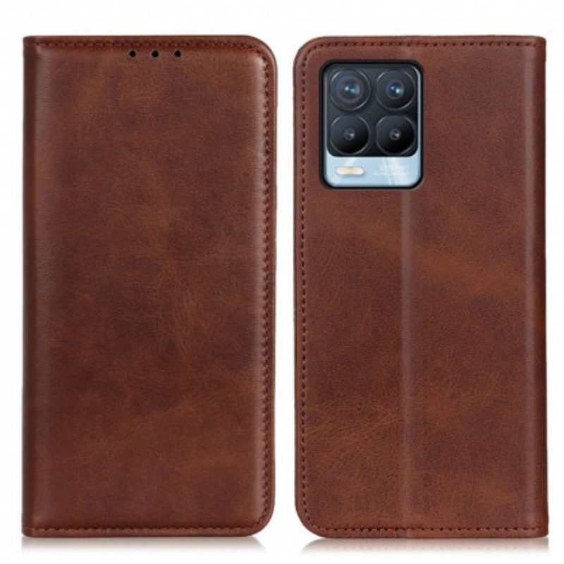 Bescherming Hoesje voor Realme 8 / 8 Pro Folio-hoesje Elegantie Splitleer