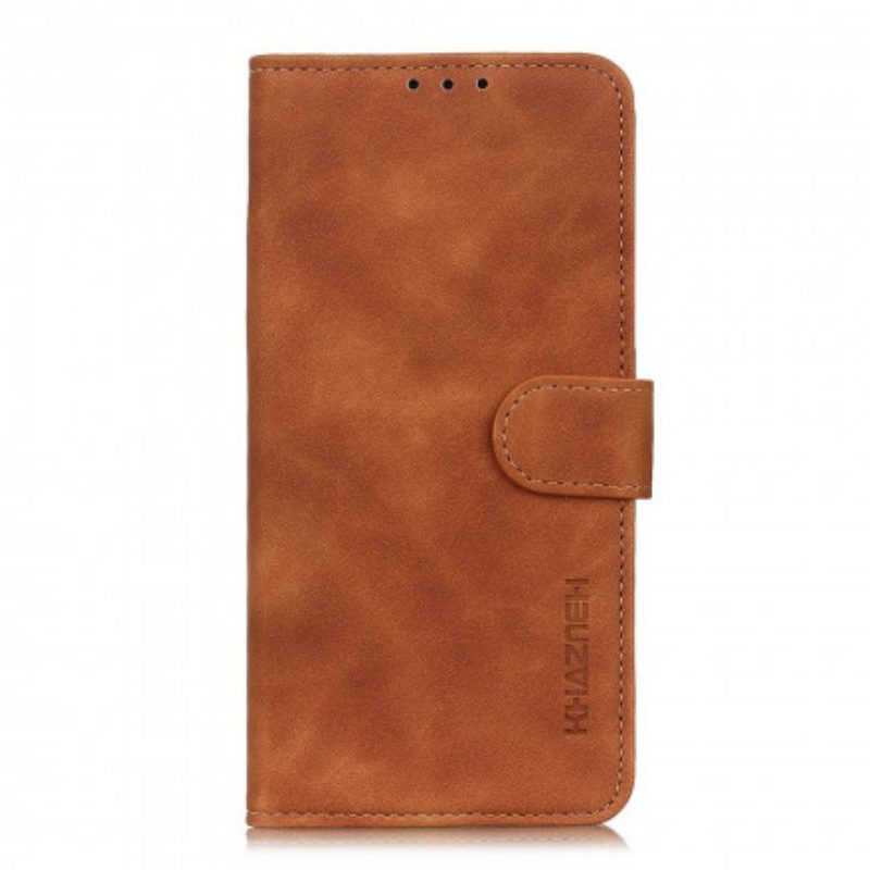 Folio-hoesje voor Realme 8 / 8 Pro Khazneh Vintage Leereffect