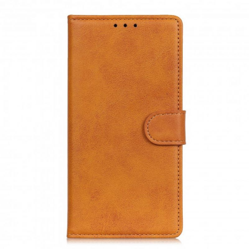 Folio-hoesje voor Realme 8 / 8 Pro Retro Mat Leereffect