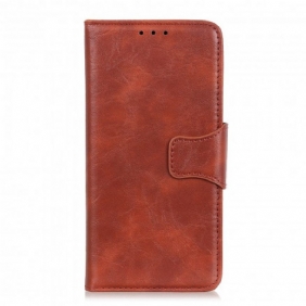 Leren Hoesje voor Realme 8 / 8 Pro Retro Splitleer