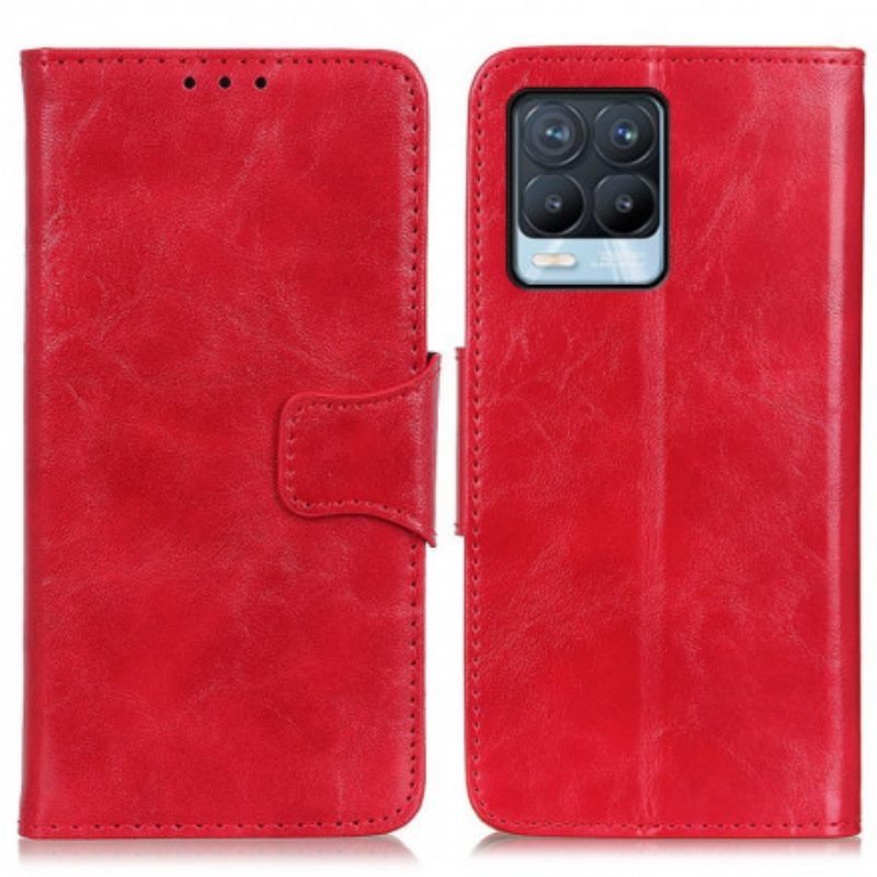 Leren Hoesje voor Realme 8 / 8 Pro Retro Splitleer