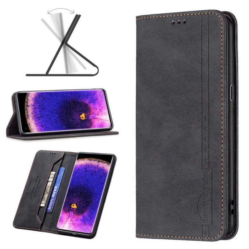 Bescherming Hoesje voor Oppo Find X5 Lite Folio-hoesje Binfen Kleur Klassiek