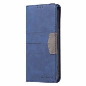 Bescherming Hoesje voor Oppo Find X5 Lite Folio-hoesje Binfen Kleur Leer Stijl