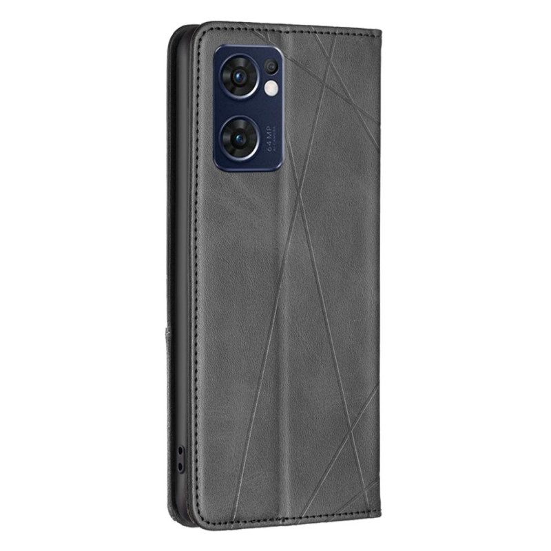 Bescherming Hoesje voor Oppo Find X5 Lite Folio-hoesje Diamanten