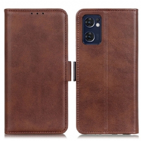 Flip Case voor Oppo Find X5 Lite Folio-hoesje Dubbele Klep