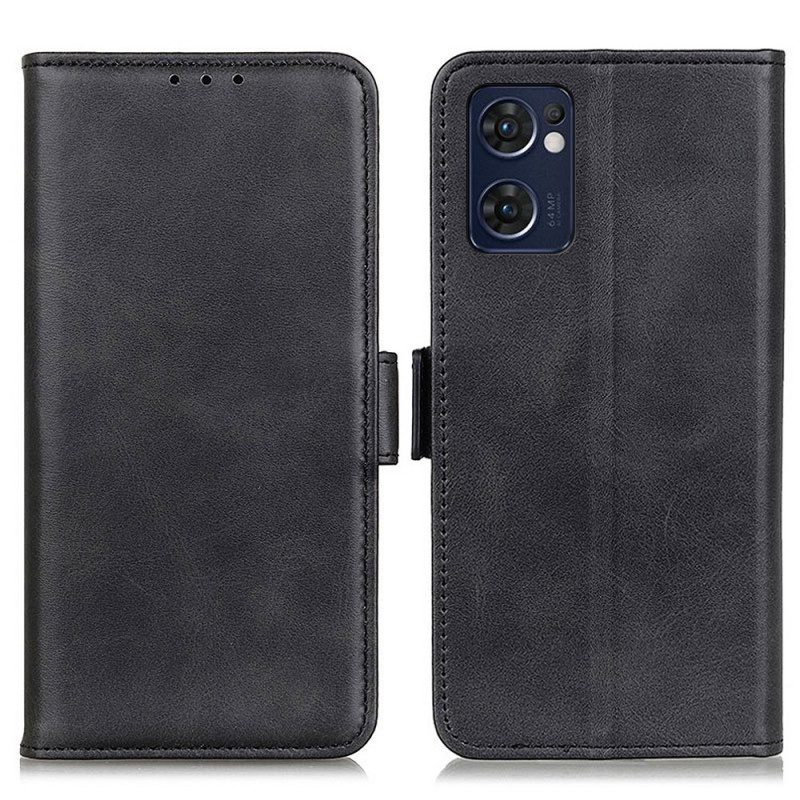 Flip Case voor Oppo Find X5 Lite Folio-hoesje Dubbele Klep