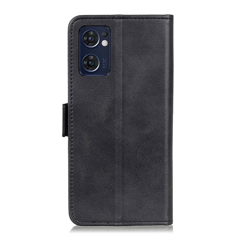 Flip Case voor Oppo Find X5 Lite Folio-hoesje Dubbele Klep