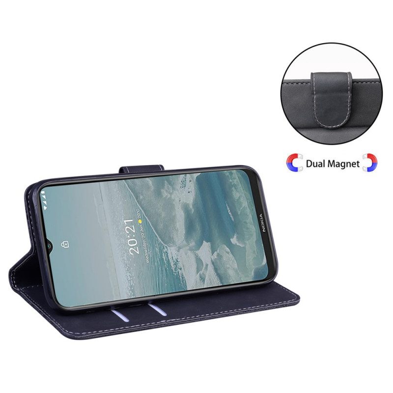 Flip Case voor Oppo Find X5 Lite Huid-aanraking Vlinder