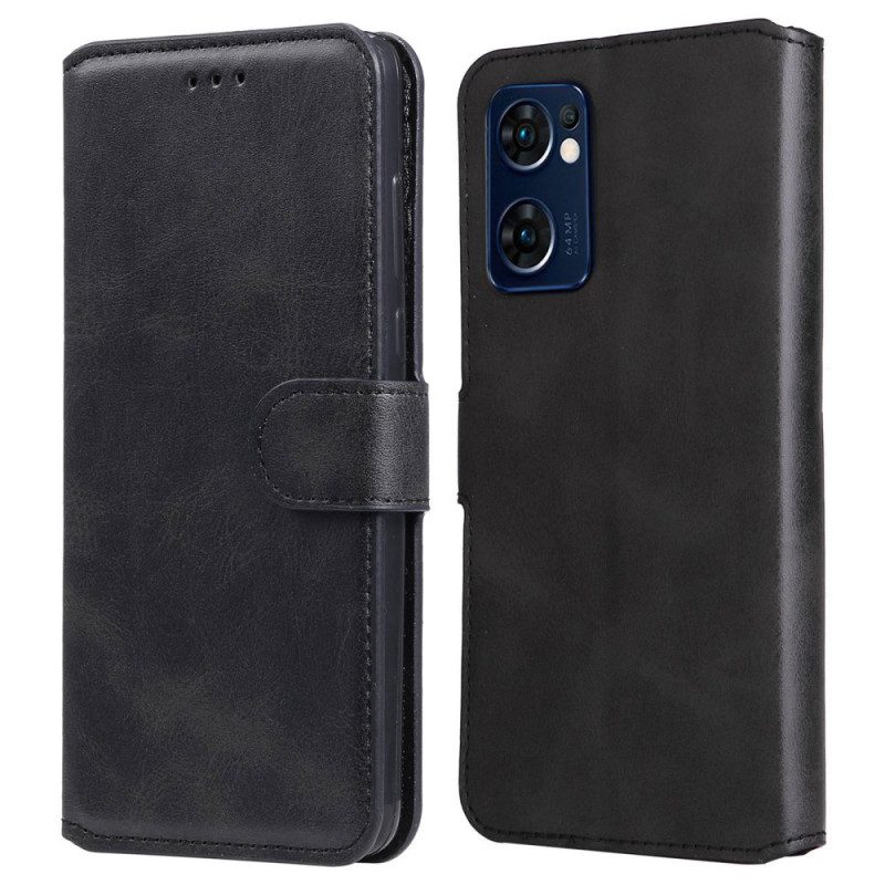 Flip Case voor Oppo Find X5 Lite Kunstleer