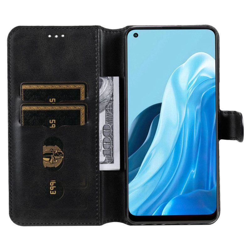 Flip Case voor Oppo Find X5 Lite Kunstleer