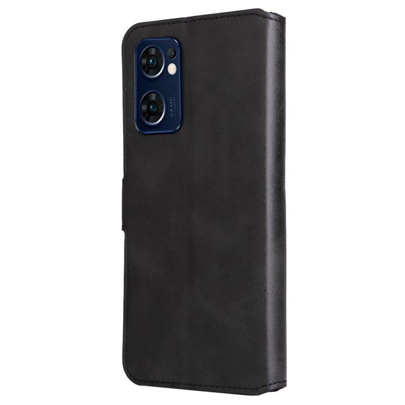 Flip Case voor Oppo Find X5 Lite Kunstleer