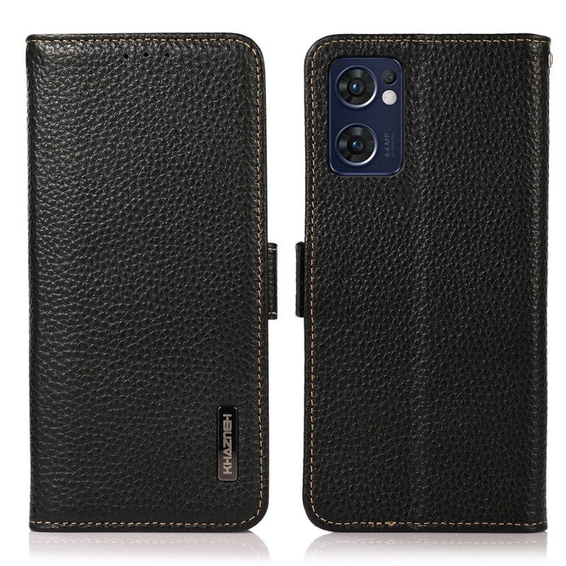 Flip Case voor Oppo Find X5 Lite Lychee Leer Khazneh Rfid