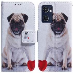 Flip Case voor Oppo Find X5 Lite Mops Hond