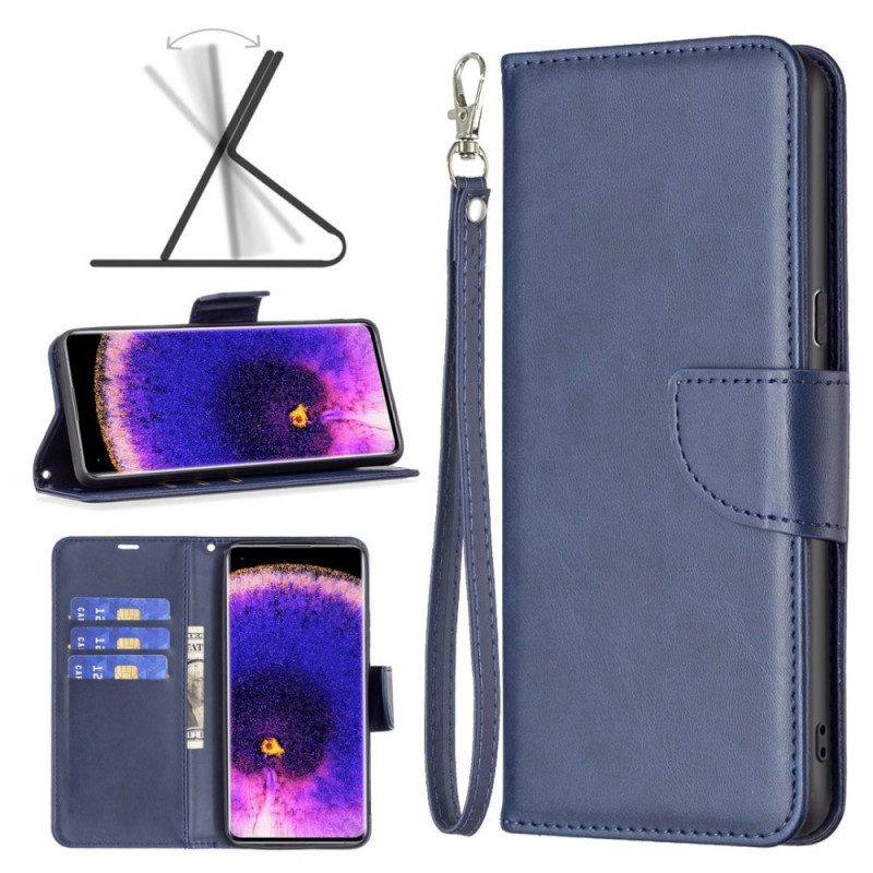 Folio-hoesje voor Oppo Find X5 Lite Schuine Sluiting